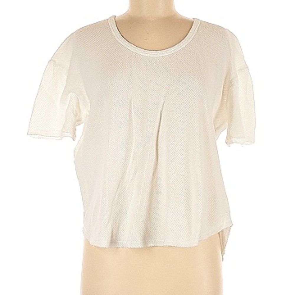 Treasure and Bond Drapey Raw Hem Tee size Medium in White